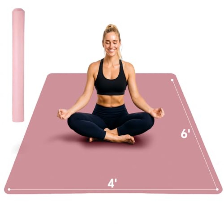 Pilates Yoga Mat Workout - Extra Large Yoga Mat for Home