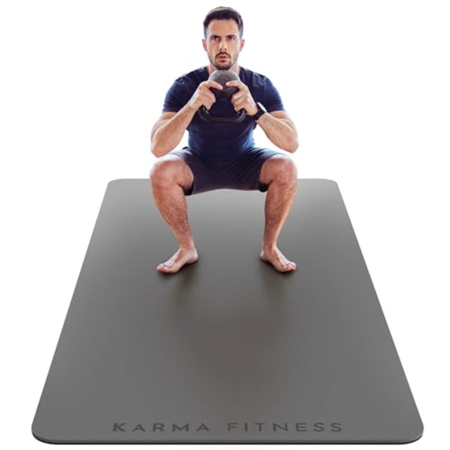 Pilates Yoga Mat Workout - Large Exercise Mat Extra Thick 10mm