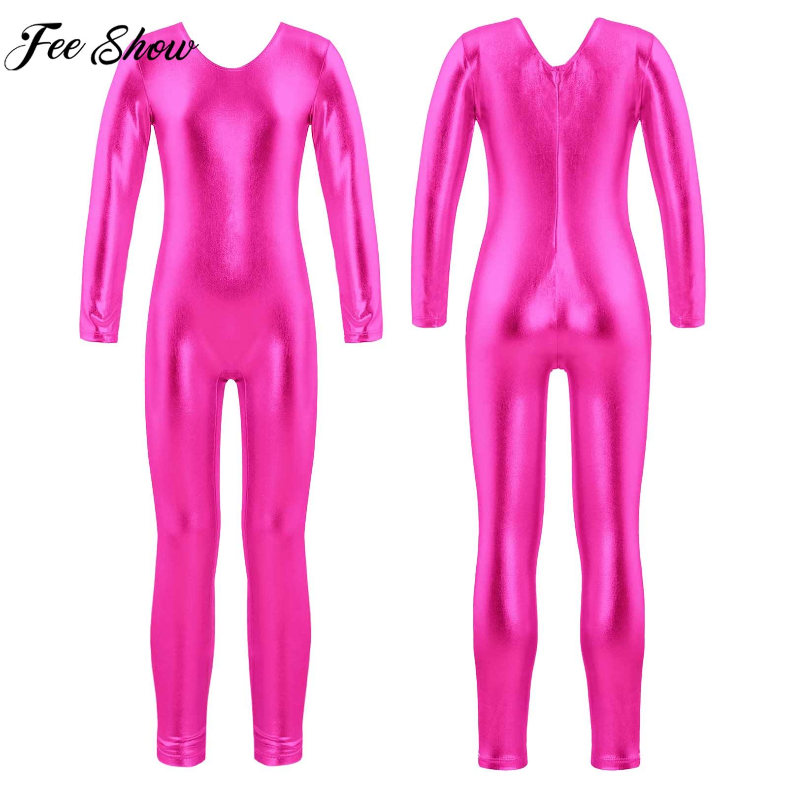 Pilates Yoga Ballet - Girls Long Sleeve Zipper Bronzing Cloth