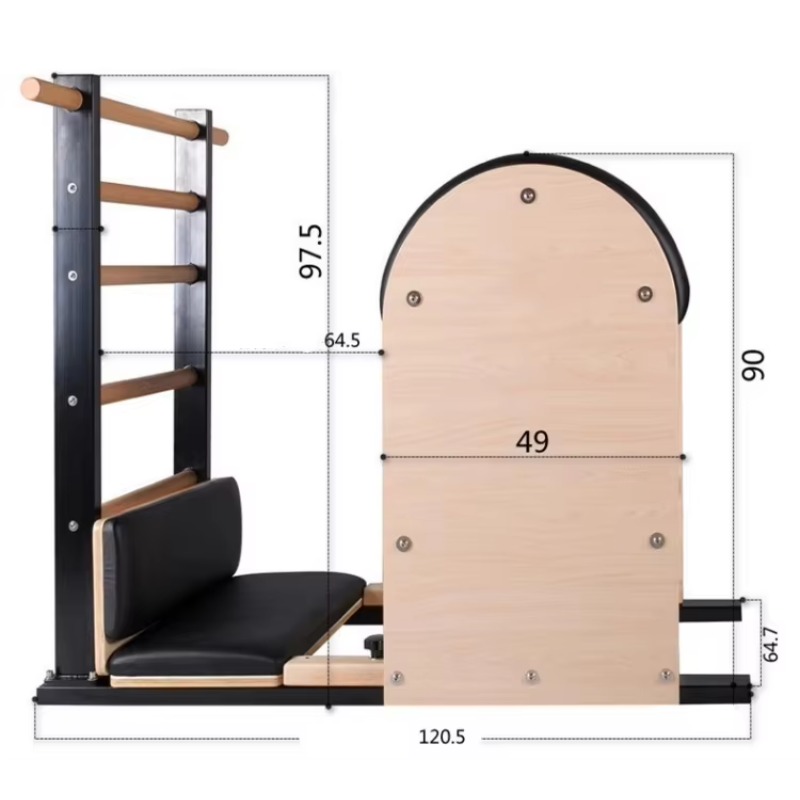 YTYIN Steel Ladder Barrel Wood - đánh giá và giá Pilates Yoga Body