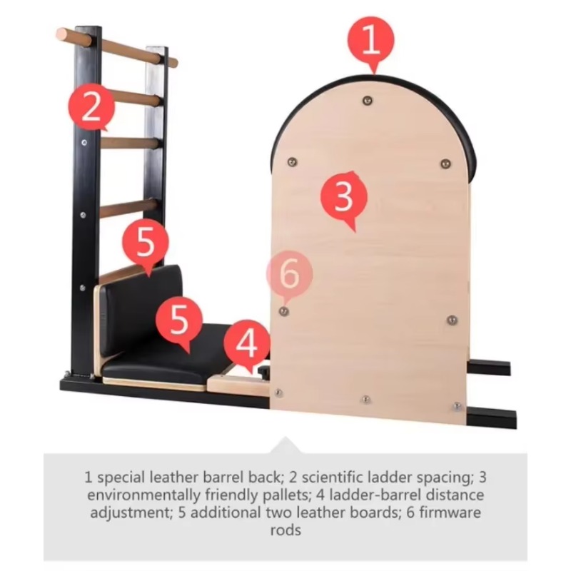 YTYIN Steel Ladder Barrel Wood - đánh giá và giá Pilates Yoga Body