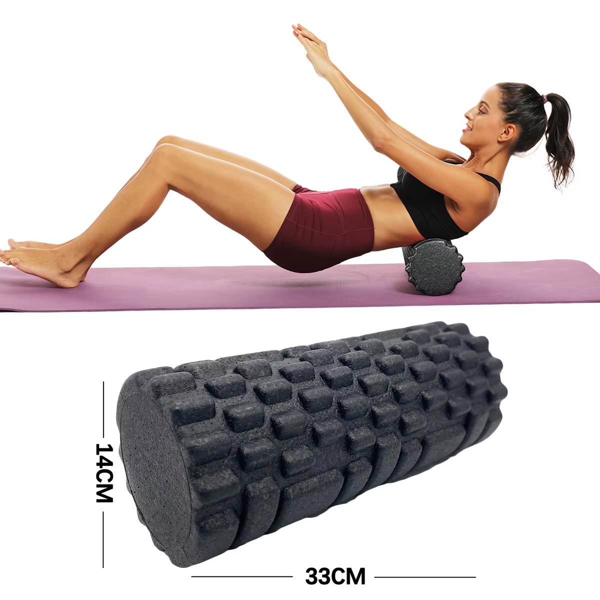 30/33cm Fitness Foam Roller Yo - đánh giá và giá Pilates Yoga Body