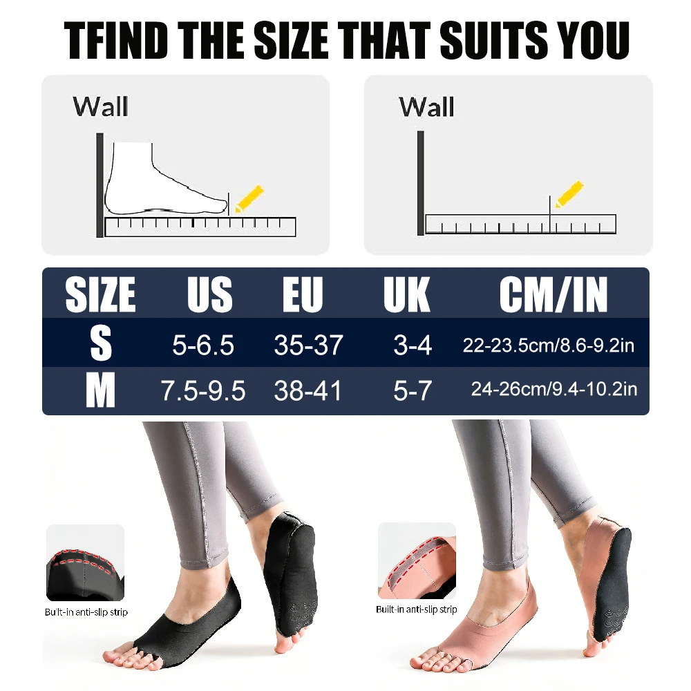 1Pair Toeless Yoga Socks for W - đánh giá và giá Pilates Yoga Ballet
