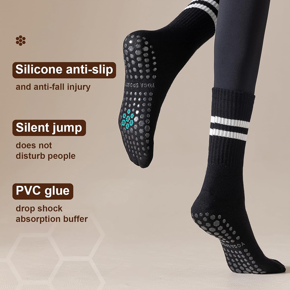 Yoga Pilates Socks with Grips  - đánh giá và giá Pilates Yoga Ballet
