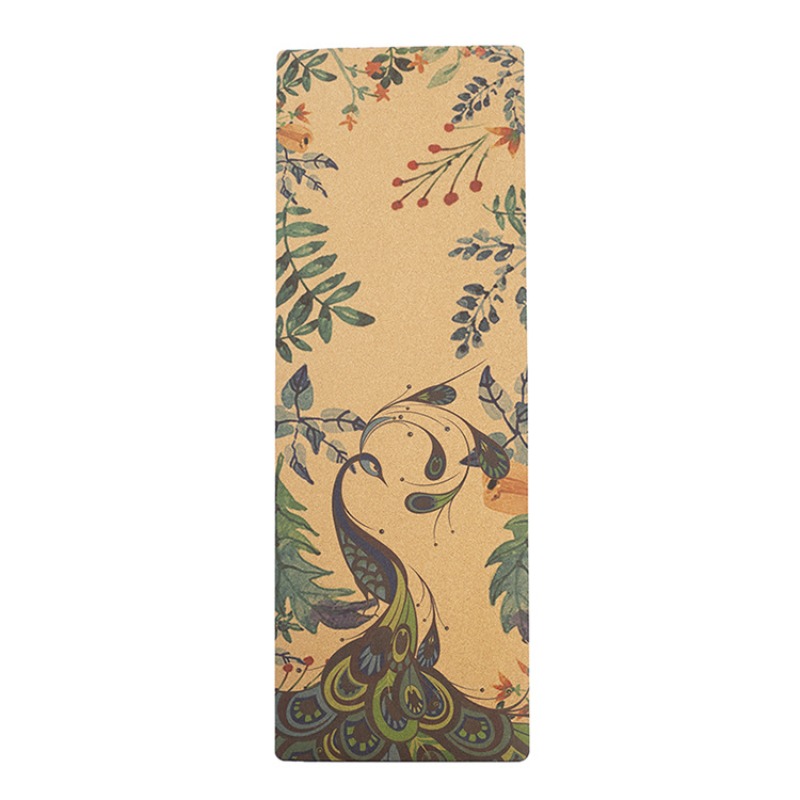 Printed Cork Natural Rubber Yo - đánh giá và giá Pilates Yoga Mat Workout