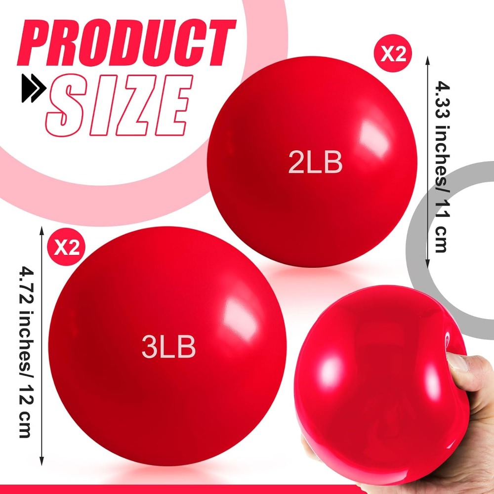 1lb-5lb Weighted Toning Balls  - đánh giá và giá Pilates Toning Ball