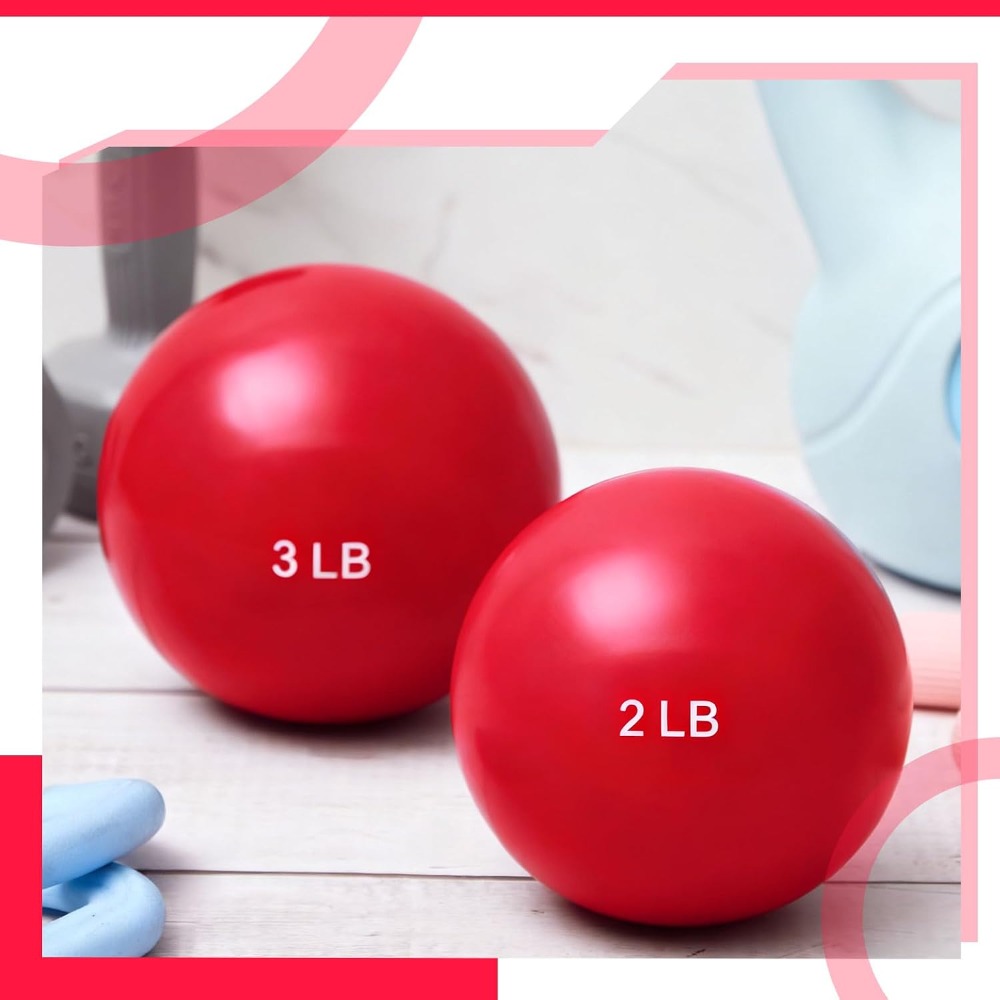 1lb-5lb Weighted Toning Balls  - đánh giá và giá Pilates Toning Ball