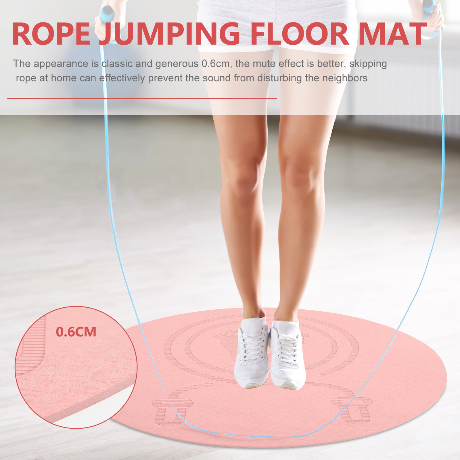 Tpe Jump Rope Mat Non-Slip Ela - đánh giá và giá Pilates Yoga Mat Workout