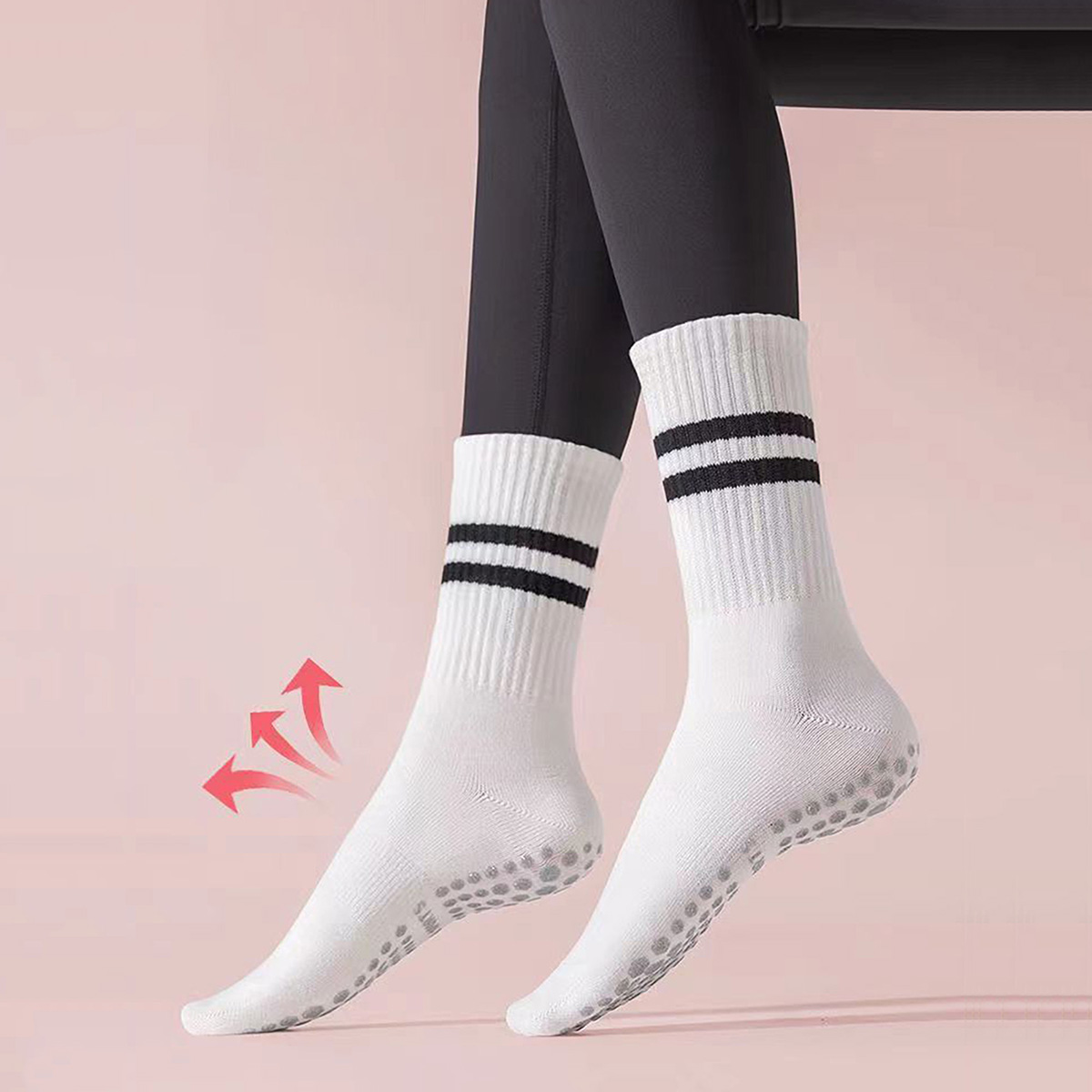 3 Pairs Long Yoga Socks with G - đánh giá và giá Pilates Yoga And Barre