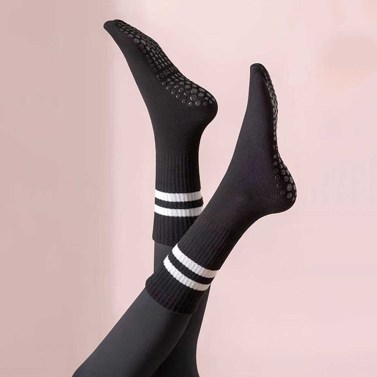 3 Pairs Long Yoga Socks with G - đánh giá và giá Pilates Yoga And Barre