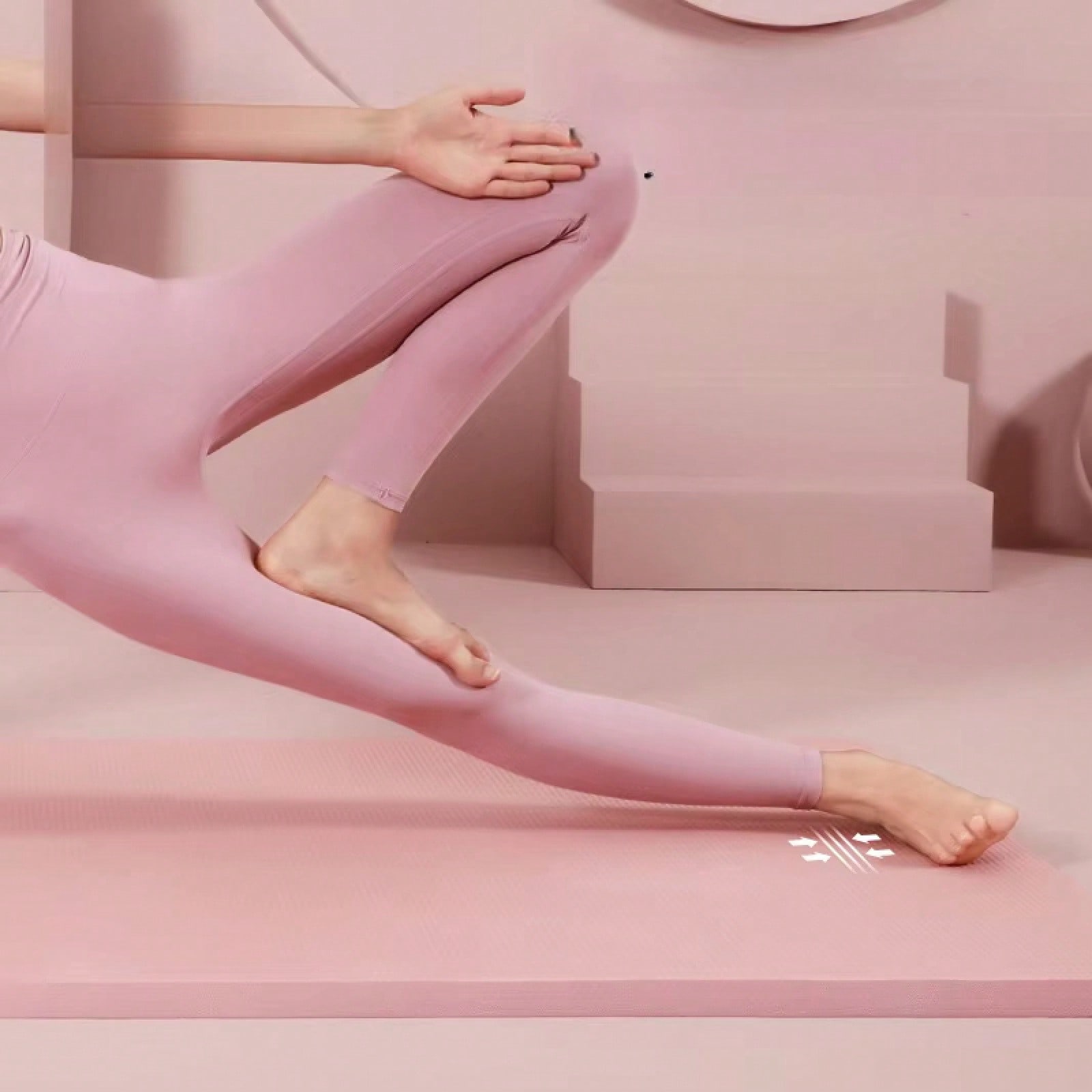 185*61CM Pink Non Slip Yoga Ma - đánh giá và giá Pilates Yoga Mat Workout