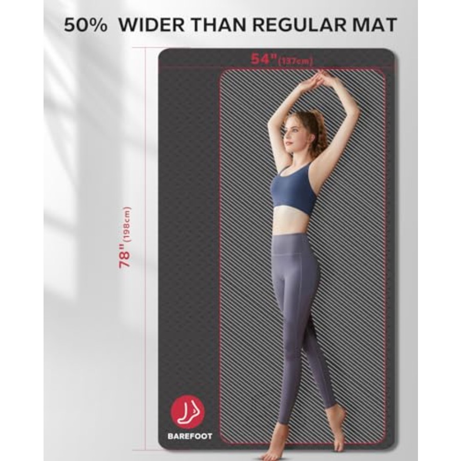 Extra Large Yoga Mat for Home  - đánh giá và giá Pilates Yoga Mat Workout