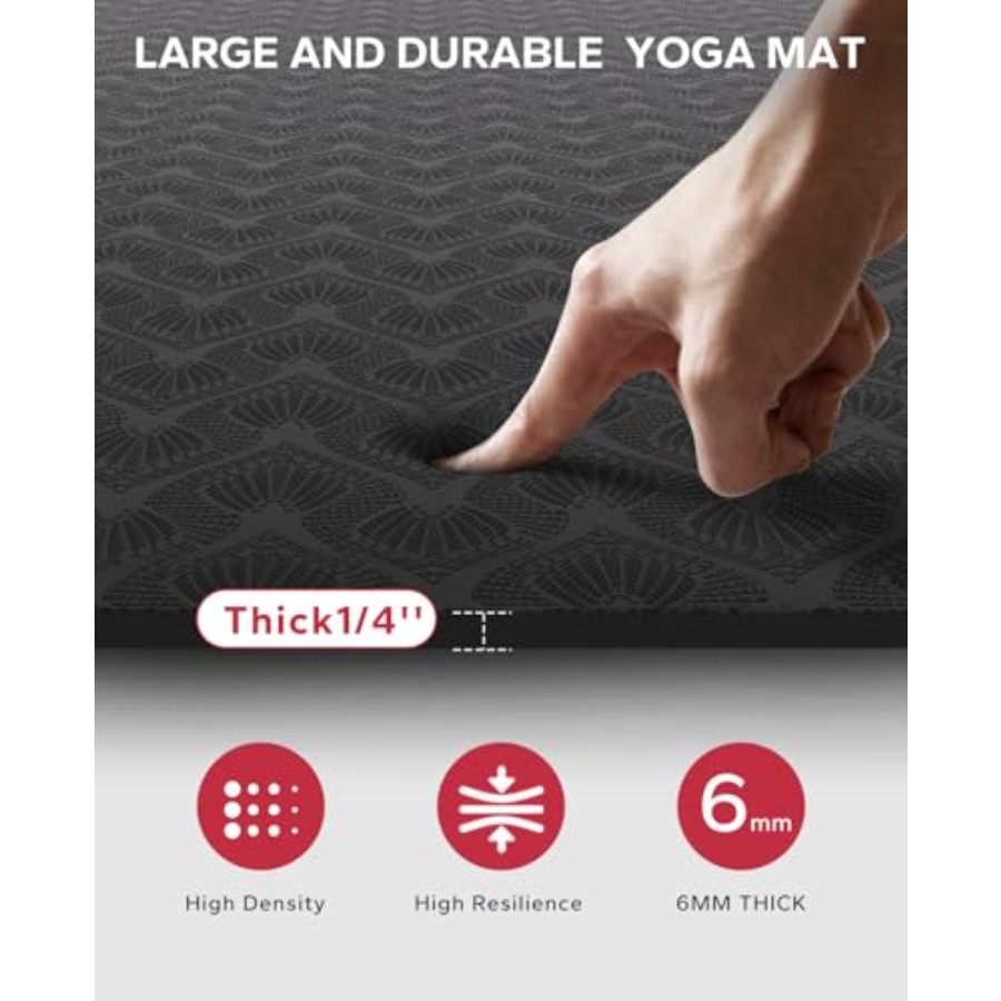 Extra Large Yoga Mat for Home  - đánh giá và giá Pilates Yoga Mat Workout